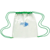 Mochila com cordão de PVC transparente personalizado - 12 "wx 12" h