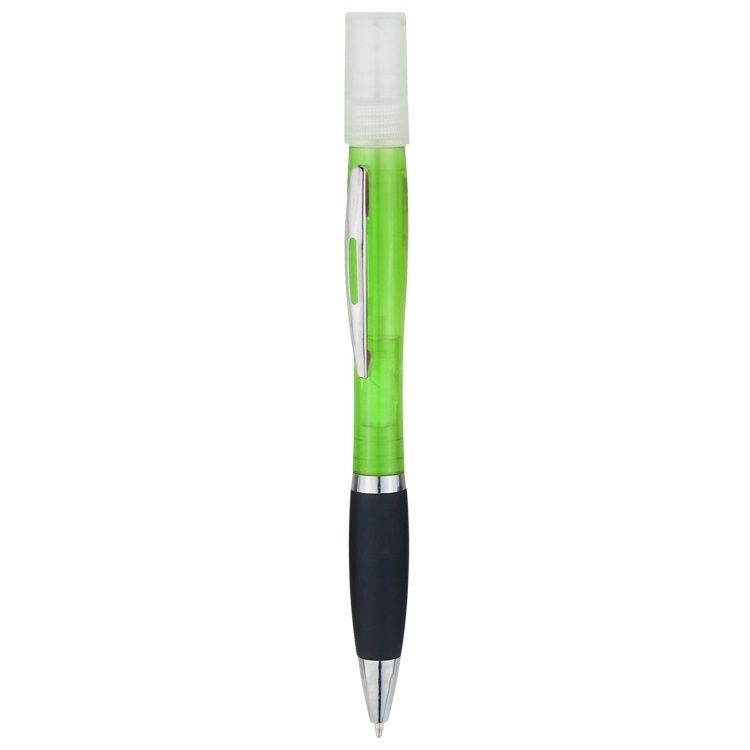 Pena de plástico promocional 2-em-1 com desinfetante manual
