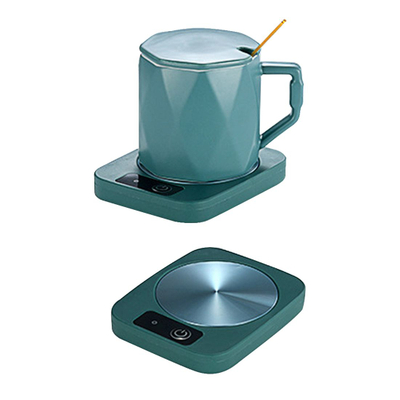 Coasters quentes de metal com termostato de 55 graus com copo inteligente personalizado - 5 "x 4 " x 0,8 "