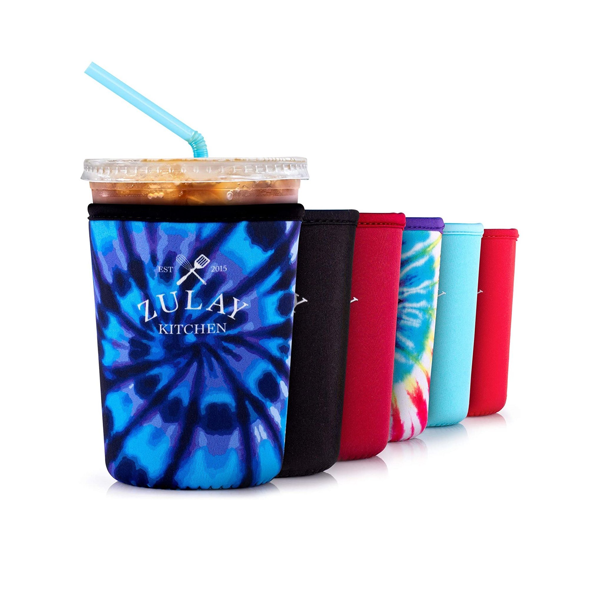 Mangas de café geladas de neoprene em cores personalizadas - 24OZ