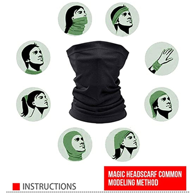 Máscara facial reutilizável com lenço coberto para o pescoço