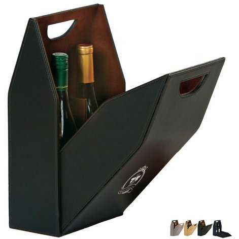 Caixa de transporte dupla para garrafa de vinho