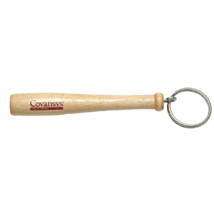 Mini bastão de beisebol de madeira chaveiro personalizado simples