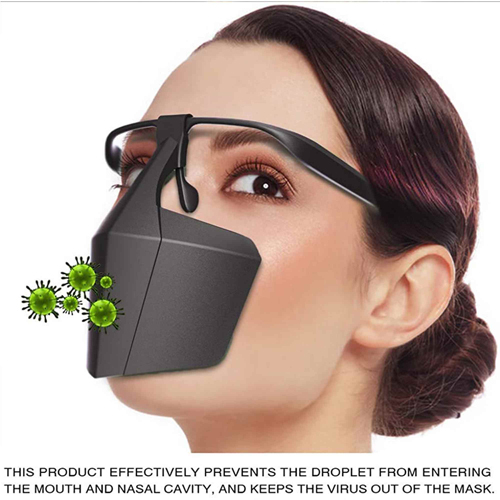 Máscara protetora de plástico personalizada