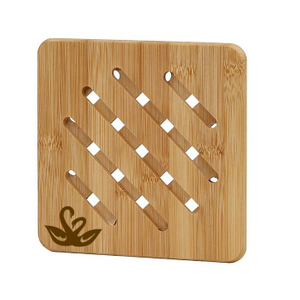Almofadas de suporte para panelas de bambu quadradas personalizadas