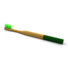Escova de dentes de bambu personalizada com cabo colorido