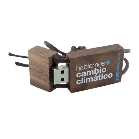 Colar de madeira personalizada unidade flash USB personalizada