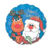 Balões de Feliz Natal do Papai Noel e Rudolph