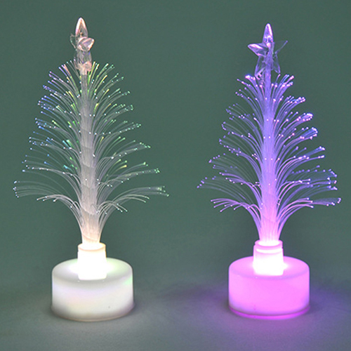 Árvore de natal de fibra ótica de luz LED