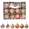 Conjunto de bolas de árvore de Natal de luxo com decoração moderna e enfeites de presente