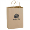 Promoção sacola de compras com alça de papel trançado 10 x 13 - natural