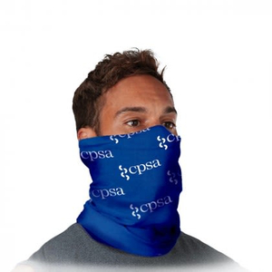 Proteção facial Fandana de 2 camadas estampada e polaina térmica