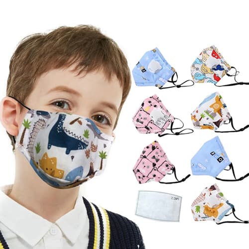 Máscara facial anti-poeira para crianças