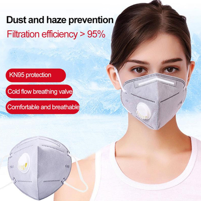 Máscara facial reutilizável para poluição do ar KN95
