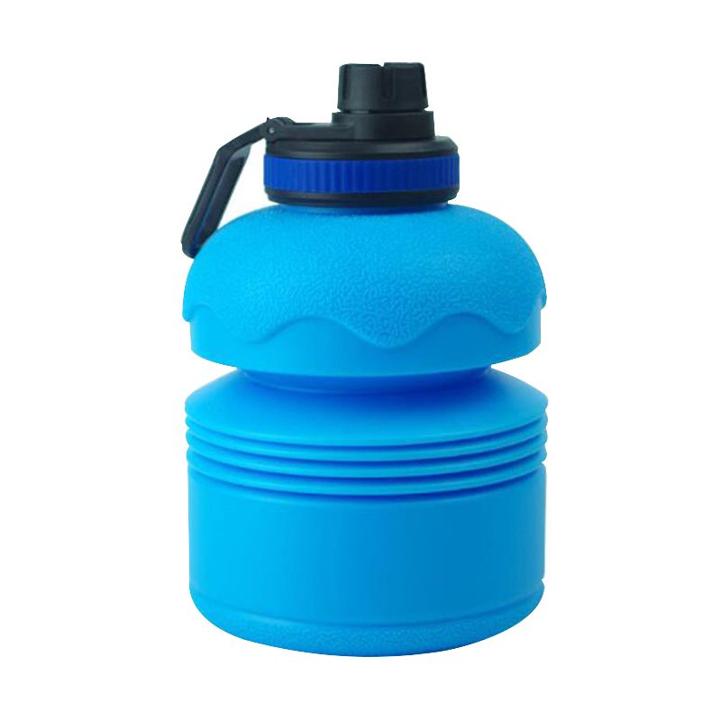 Garrafa de água esportiva dobrável personalizada - 75 onças