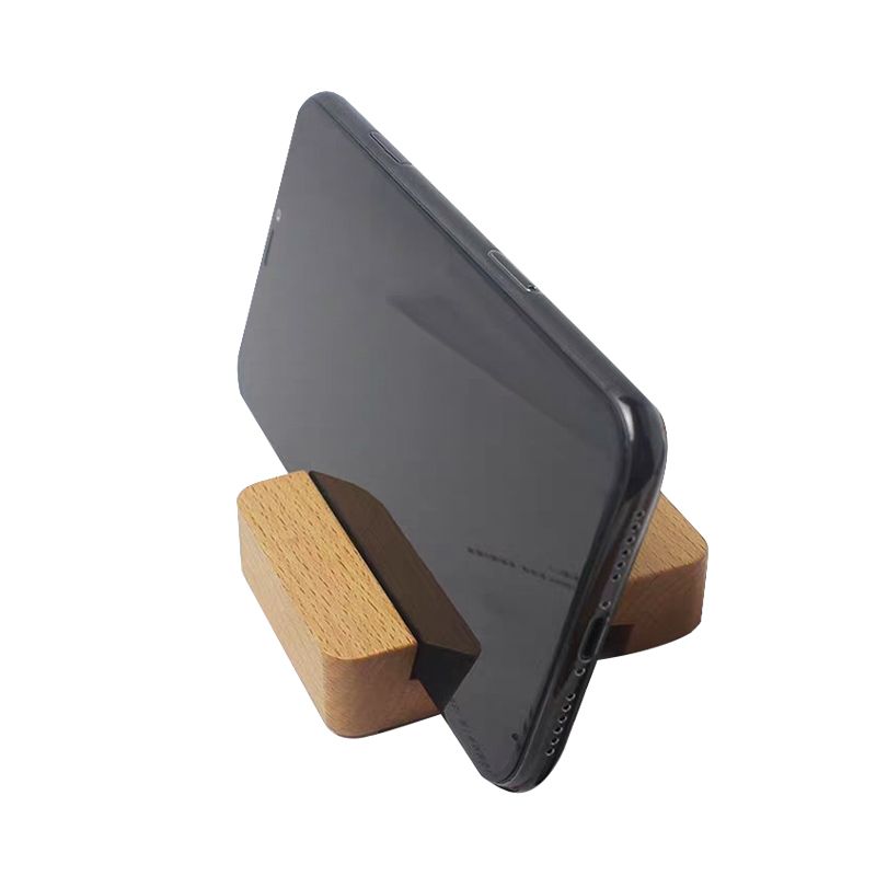 Suporte de suporte para telefone celular de madeira personalizado