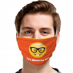 Máscara facial personalizada de nerd